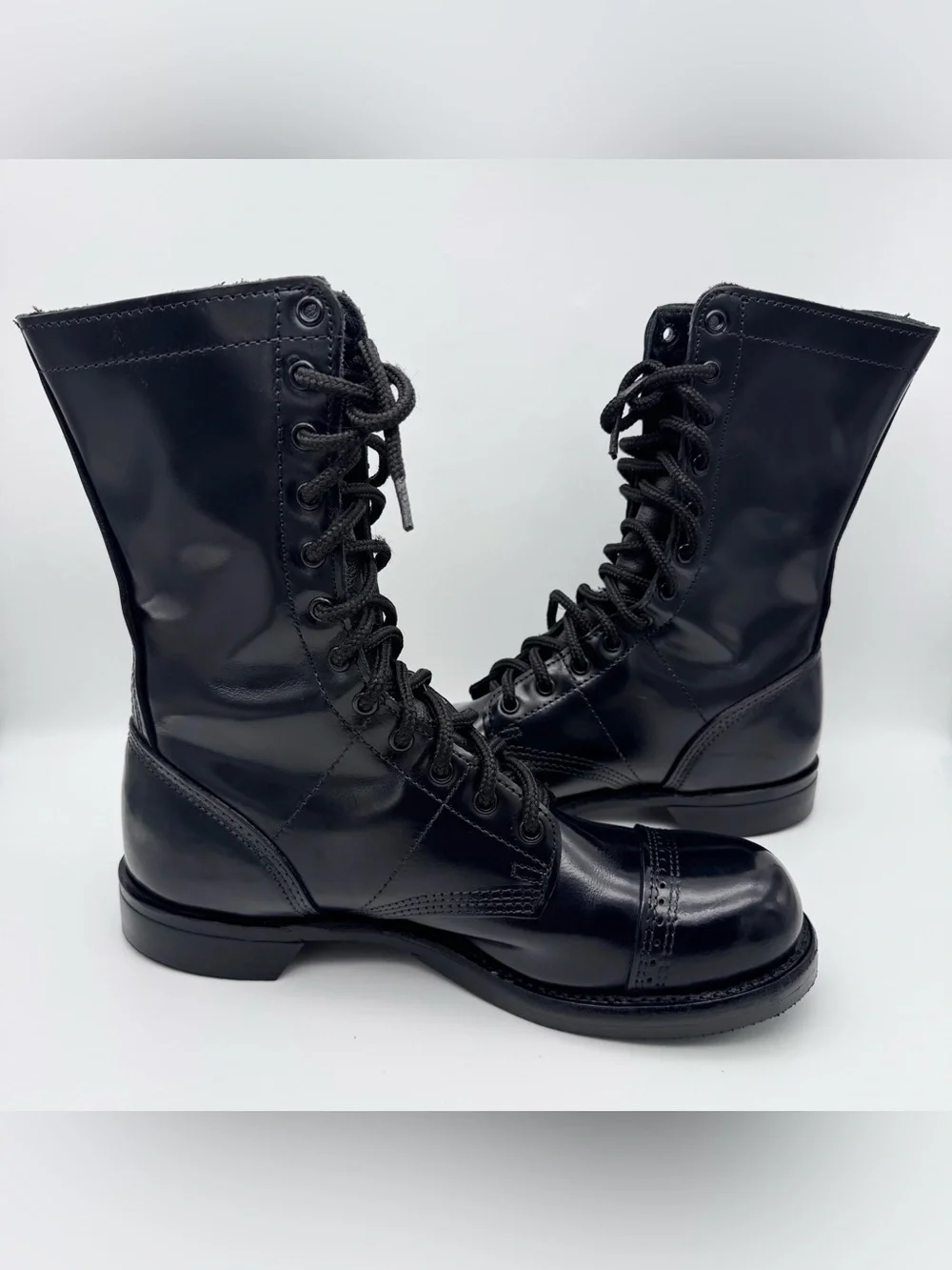 Corcoran 1500 Jump Boots Men's 9 D Black Leather Military Combat Made in USA